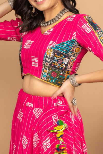 Fuchsia Finesse Navratri Lehenga Choli